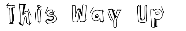 This Way Up font preview